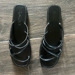 Splendid Black Strappy Sandals